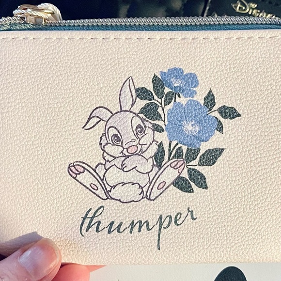 Primark Handbags - NWT Disney Primark Thumper Floral Zip Pouch - Blue Accents